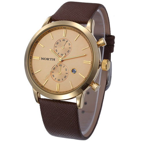 Men Luxury Casual Leather Quartz Watch